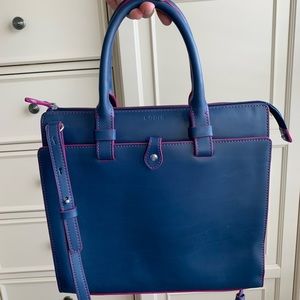 Lodis Blue + Pink purse